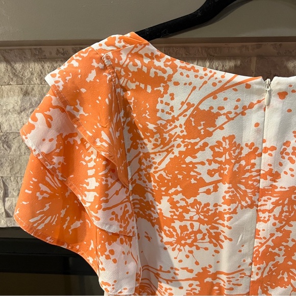 Rachel Zoe size 6 Ines Silk sheath dress with tiered sleeve and skirt - Picture 12 of 15